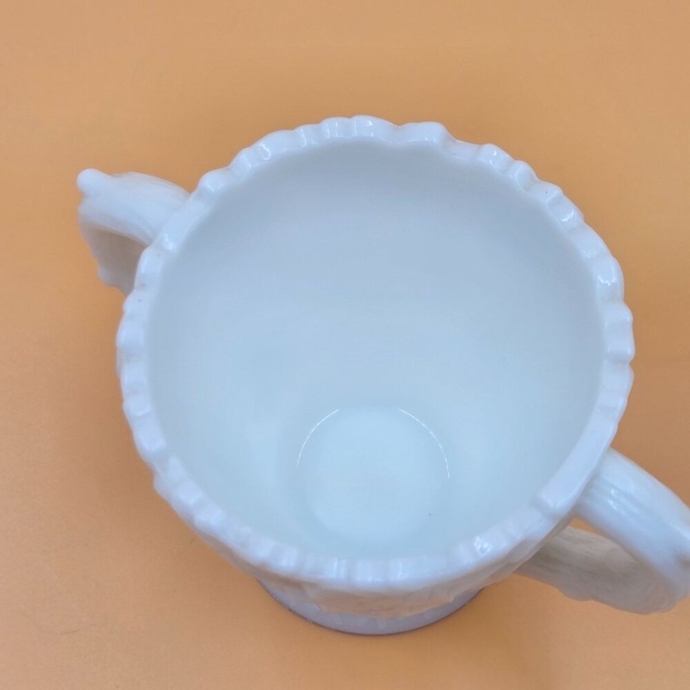 Westmoreland Bramble Milk Glass Creamer and Sugar Set Vintage - Picture 13 of 14